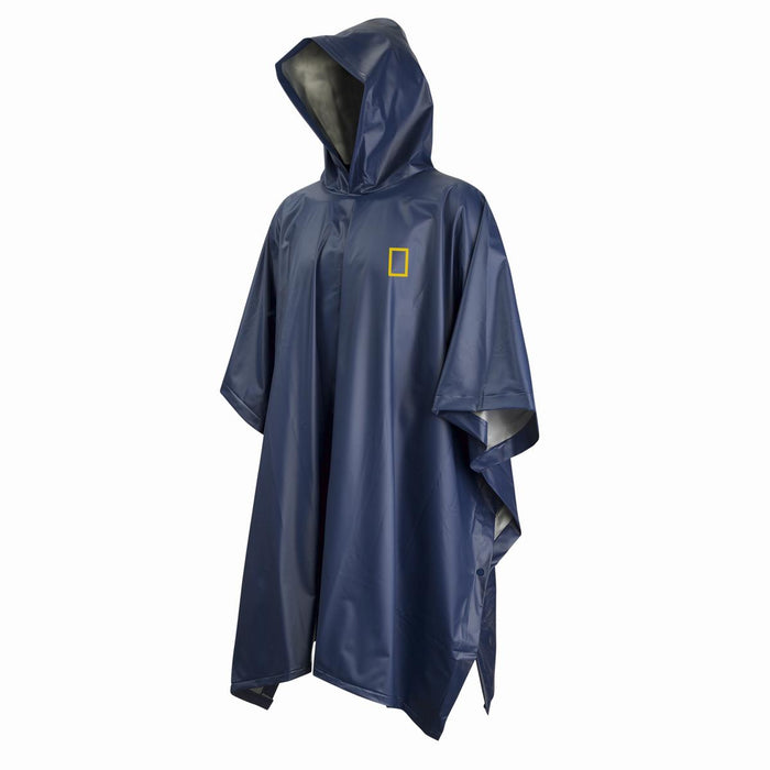 Poncho Impermeable Azul National Geographic