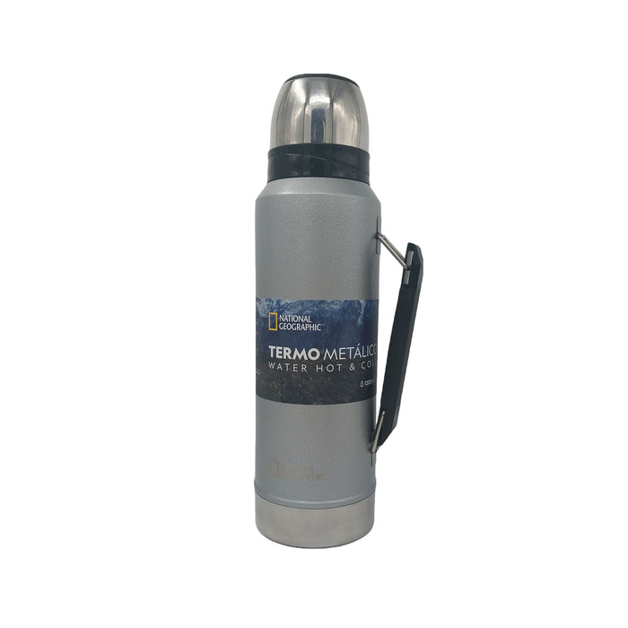 Termo Metalico National Geographic 1200Ml Color Gris
