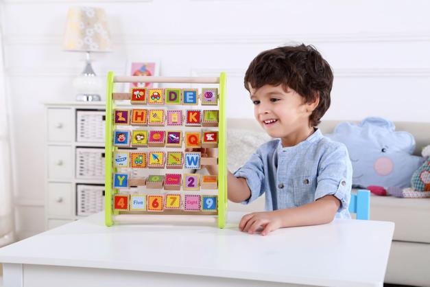 Ábaco de alfabeto de Madera