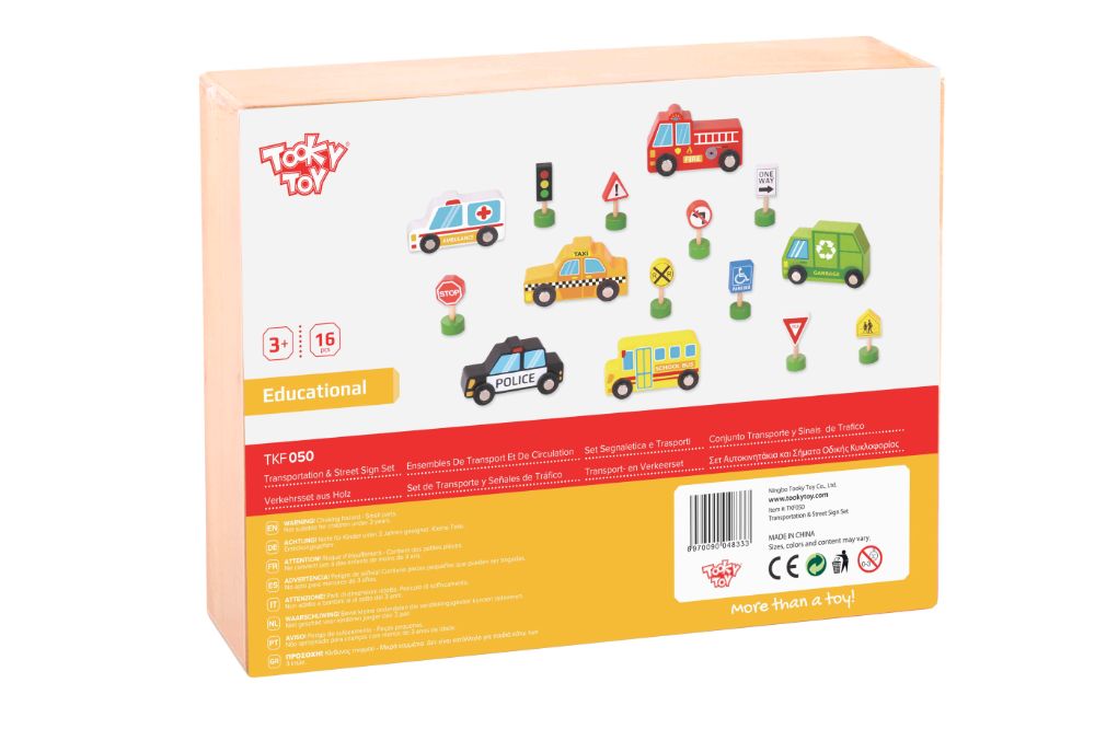 Juego de autos y señales de tránsitoTOOKY TOY