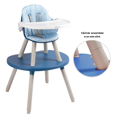 Silla de comer Babydesk 3 en 1 Azul