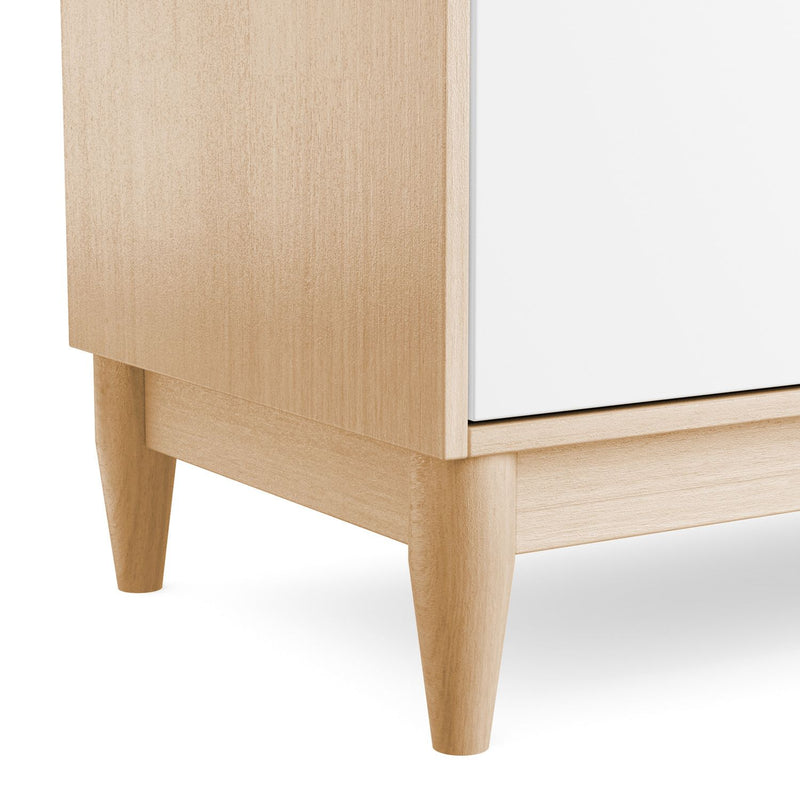 Comoda Tomi 6 Cajones Blanca con Natural