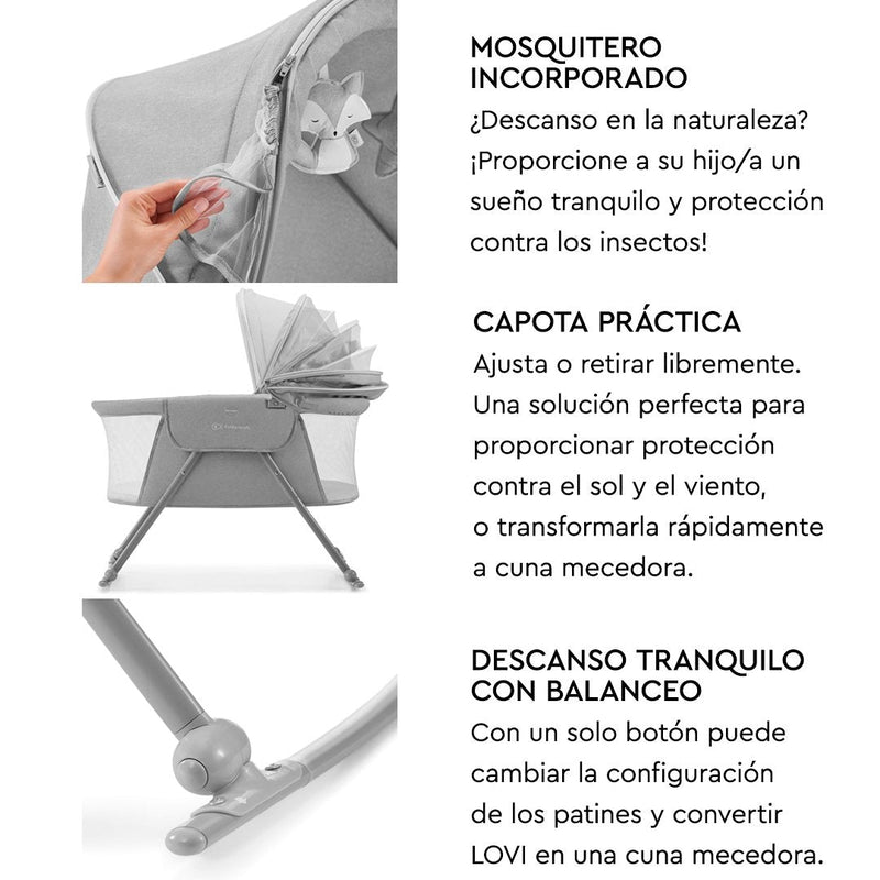 Cuna Moisés Lovi 3 en 1