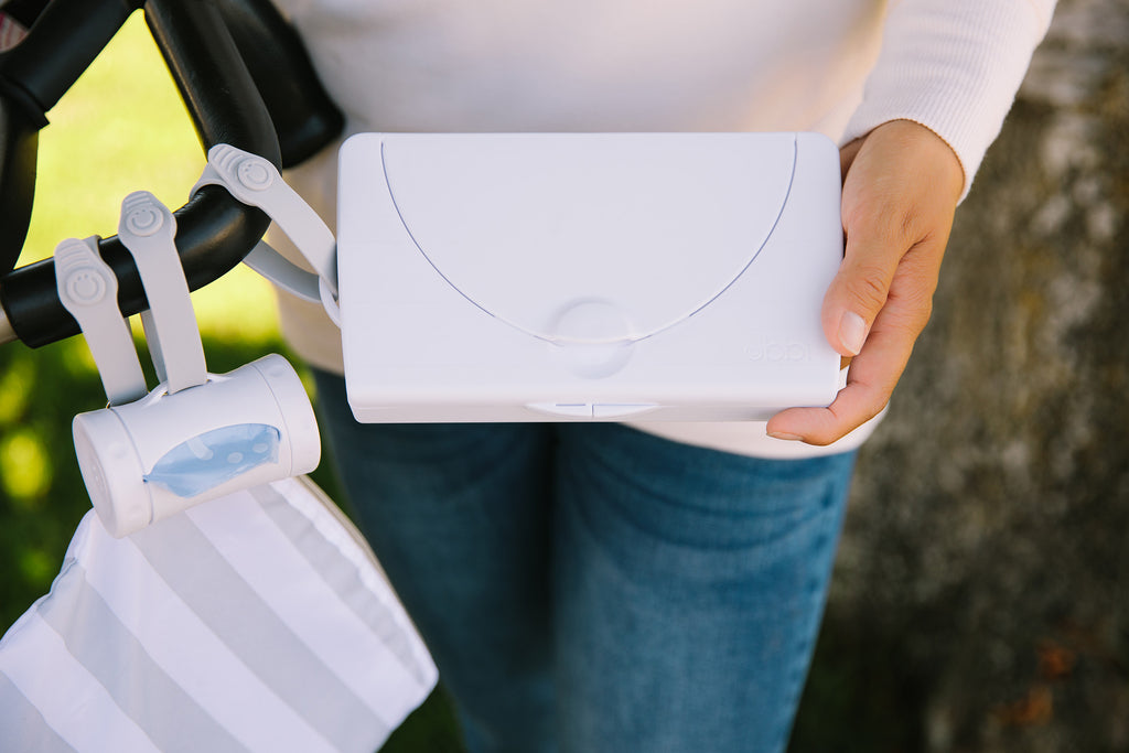 Dispensador Portátil De Toallitas Húmedas Blanco