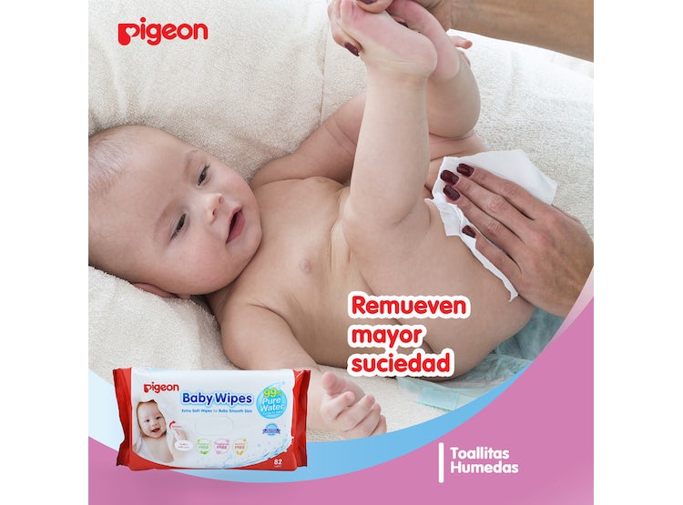 Toallitas Humedas Pigeon 6 pack de 82 unid