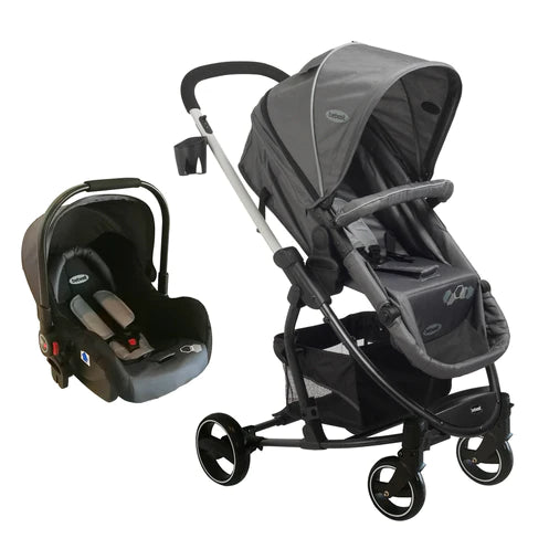 Coche Travel System Alfa Negro SX