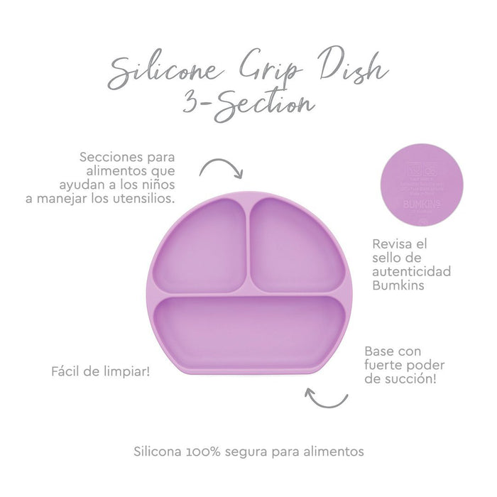 Plato con agarre + tapa Grip Dish & Stretch Lid