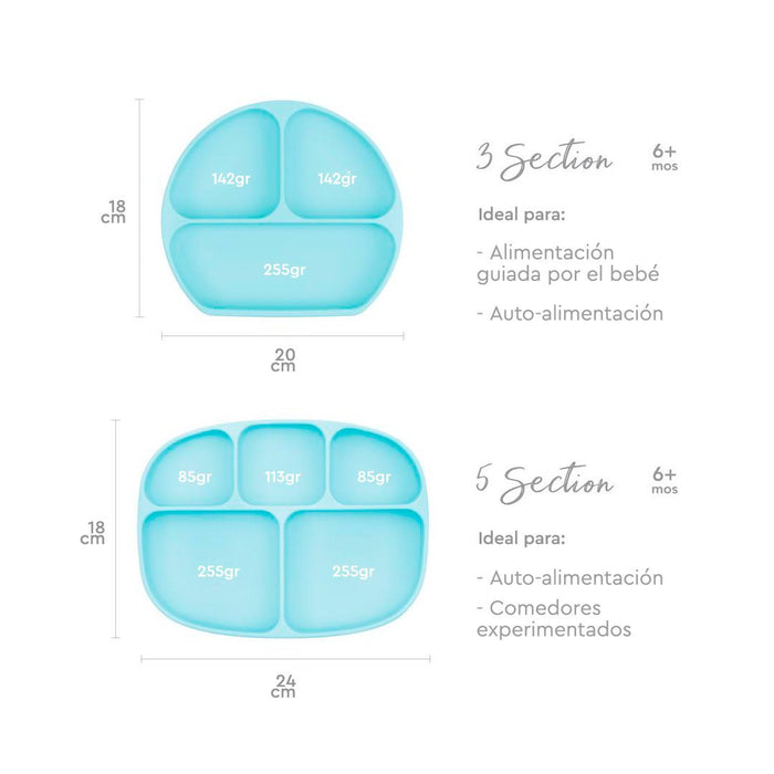 Plato con agarre + tapa Grip Dish & Stretch Lid