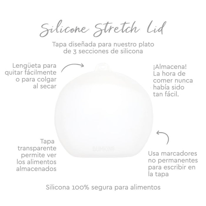 Plato con agarre + tapa Grip Dish & Stretch Lid