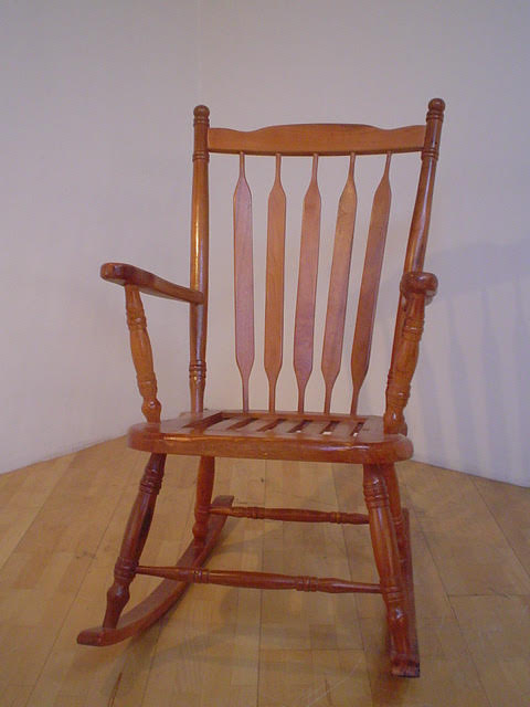 Silla Mecedora Madera Rauli