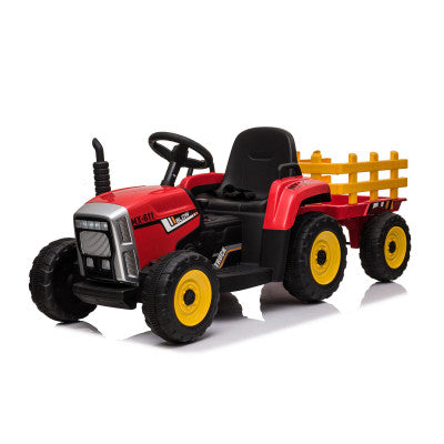 Tractor con Carro 12V RojoTALBOT