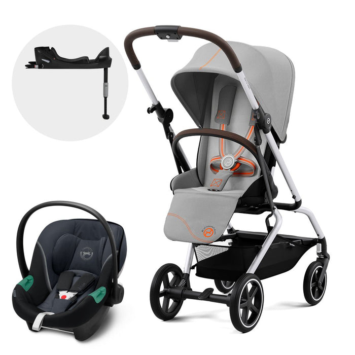 Travel System Eezy S Twist PLUS 2 + Aton S2 + Base Cybex - Cybex-MiniNuts expertos en coches y sillas de auto para bebé