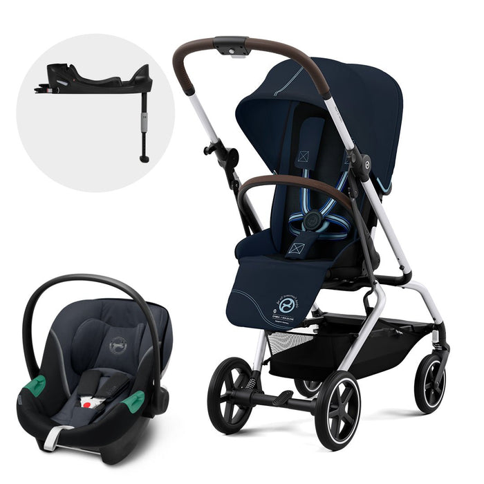 Travel System Eezy S Twist PLUS 2 + Aton S2 + Base Cybex - Cybex-MiniNuts expertos en coches y sillas de auto para bebé