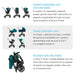 Travel System Eezy S Twist PLUS 2 BLK / SLV + Aton S2 + Base Cybex - Cybex-MiniNuts expertos en coches y sillas de auto para bebé