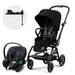 Travel System Eezy S Twist PLUS 2 BLK / SLV + Aton S2 + Base Cybex - Cybex-MiniNuts expertos en coches y sillas de auto para bebé