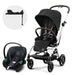 Travel System Eezy S Twist PLUS 2 BLK / SLV + Aton S2 + Base Cybex - Cybex-MiniNuts expertos en coches y sillas de auto para bebé