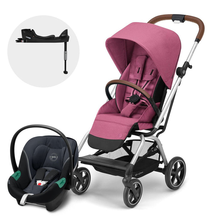 Travel System Eezy S Twist PLUS 2 SLV + Aton S2 + Base Cybex - Cybex-MiniNuts expertos en coches y sillas de auto para bebé